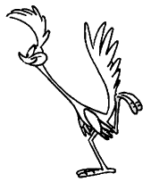 coloriage bip bip de profil